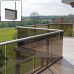 Frameless Glass Balustrade Channel / Handrail - ChannelAluminium Extrusion Per M c/w Stainless Steel Cover & 10mm Toughened Glass 0.74kN / 1.5kN / 3.0kN 3m Lengths