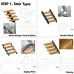 Floating Stairs/Staircase Custom Made Bespoke Stairs / Staircases (Mono/single Stringer Staircase, Double Plate Stairs, Zigzag Stairs. Floating Staircase)