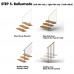 Double Plated Custom Made Staircase - Custom Made Bespoke Stairs / Staircases (Mono/single Stringer Staircase, Double Plate Stairs, Zigzag Stairs. Floating Staircase)