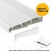 UPVC Window White - Single 610mm w x 1040mm h (RAL9010)  Left or Right Opening 1P